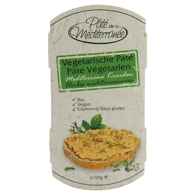 Afbeelding van Pate de la Mediterranee Vegetarische Paté Mediterrane Kruiden