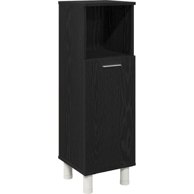 Afbeelding van vidaXL Badkamerkast Zwart eiken Engineered hout met zwarte afwerking