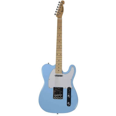 Afbeelding van akkoord CAL62M SBL Effen elektrische gitaar met esdoorn Vingerbord Surf Blauw