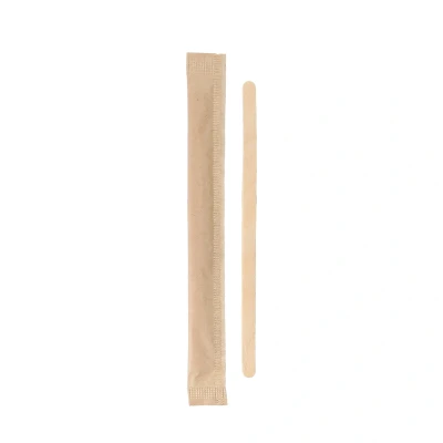 Afbeelding van Houten roerstaafjes 11cm per stuk verpakt