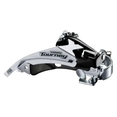 Afbeelding van Shimano Voorderailleur 3 x 6/7 speed Tourney FD TY510 top swing/dual pull lage klem 42T (66 69)