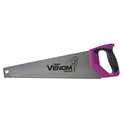 Afbeelding van Draper 66125 Venom Double Ground 14PPI laminaatzaag, 500 mm bladlengte, blauw