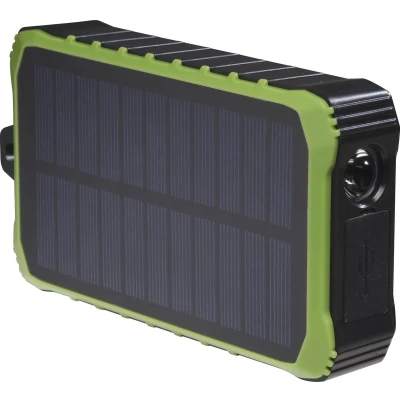 Afbeelding van Denver Solar Powerbank 10.000 mAh Zonneenergie Noodpakket Incl. Zaklamp PSO10012