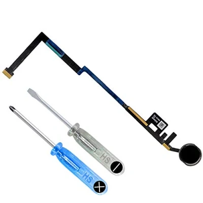 Afbeelding van MMOBIEL Home Button voor iPad 6 2018 5 2017 (ZWART) inclusief Reparatie Tools