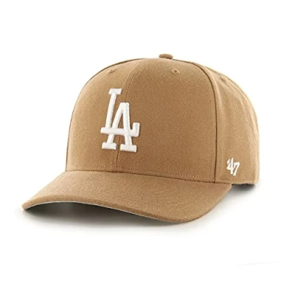 Afbeelding van 47 Los Angeles Dodgers MLB MVP DP Unisex baseballpet, verstelbaar, wit logo, camel, One size