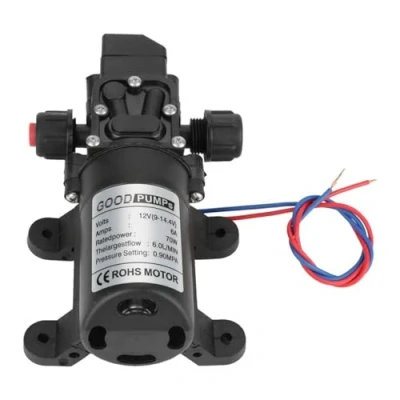 Afbeelding van Zelfaanzuigende Waterpomp DC 12V 0.9Mpa 6L/Min Water Hogedruk Diafragma 70W Pomp
