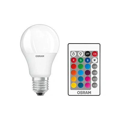 Afbeelding van 4 stuks Osram LED Star+ E27 9W 806lm RGBW incl. afstandsbediening A60
