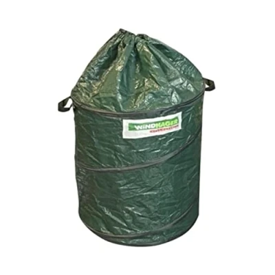 Afbeelding van 06739 Pop Up Bladzak, zelfstandig, springzak, 120 l, afsluitbaar met trekkoord, opvouwbaar, groen, 50 x 60 cm