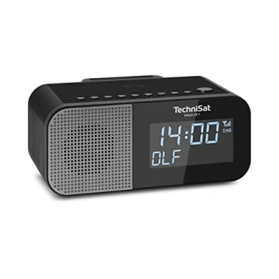 Afbeelding van TechniSat VIOLA CR 1 DAB+ wekkerradio met draadloos opladen (DAB, FM, twee wektijden, snooze, slaaptimer, USBoplaadfunctie, hoofdtelefoonaansluiting, 3,3 watt, display 3,5 inch, voeding) zwart