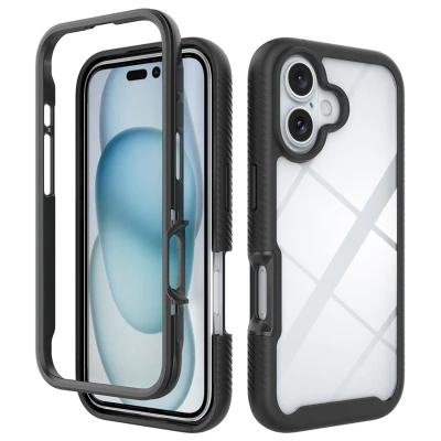 Afbeelding van Apple iPhone 16 Hoesje Kunststof imoshion Hardcase/Backcover Zwart Telefoonhoesje