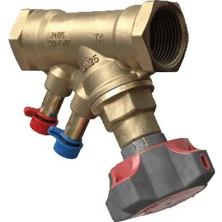 Afbeelding van IMI TA Hydronics STAD strangregelafsluiter incl. zelfdichtende meetnippels, binnendraad 3/4 z. vul en aftapaansl., vervaardigd uit AMETAL 52851120