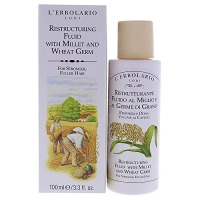Afbeelding van LErbolario Restructuring Fluid Millet and Wheat Germ for Unisex 3.3 oz Oil