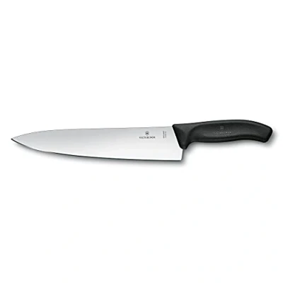Afbeelding van Victorinox, 6.8003.25B, Swiss Classic, Tranchiermesser, Extra scharfe Klinge, mit geradem Schliff, robuster Kunststoff Griff, Schwarz, Made in Switzerland, Spülmaschinengeeignet