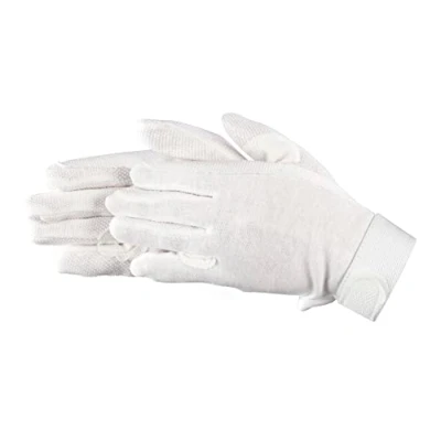 Afbeelding van Pfiff 011318 Unisex handschoenen katoen, rijhandschoenen, wit (wit), S