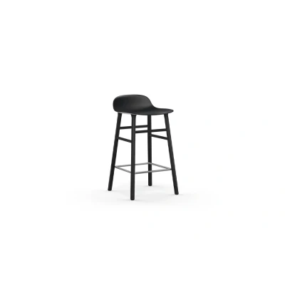 Afbeelding van Form Barstool 65 cm Black Oak