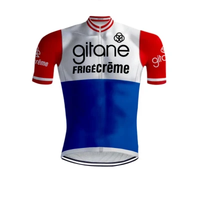 Afbeelding van Retro Wielershirt Gitane FrigeCreme REDTED L
