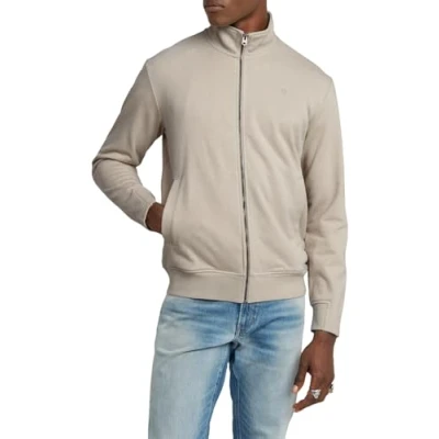 Afbeelding van G STAR Nifous Zip Thru Sweater voor heren, beige (Dk Brick D25122 d566 1214), M