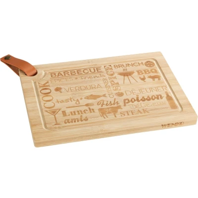 Afbeelding van Wenko Snijplank Steak 33 X 23 Cm Bamboe Naturel