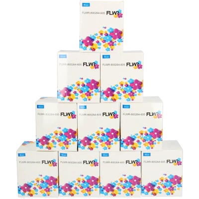 Afbeelding van FLWR Labels / Zebra 10 pack verzendetiketten blauw Geschikt voor