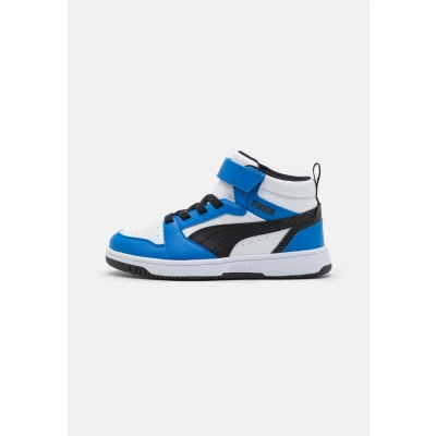 Afbeelding van Puma Rebound V6 Mid sneakers wit/zwart/blauw