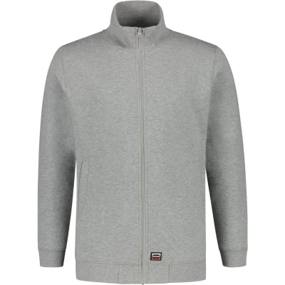 Afbeelding van Tricorp 301017 Sweatvest 60C Wasbaar Grijsmelange 5XL