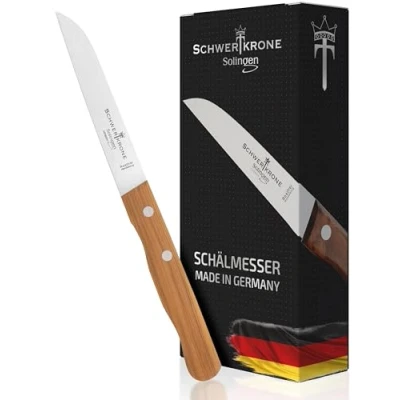 Afbeelding van Schwertkrone Solinger schilmes, keukenmes, groentemes, 9 cm lemmetlengte, kwaliteit