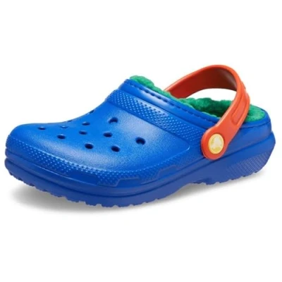 Afbeelding van Crocs Klassieke gevoerde klomp K, Blauwe bout/multi, 6 UK, bout Multi, 38/39 EU