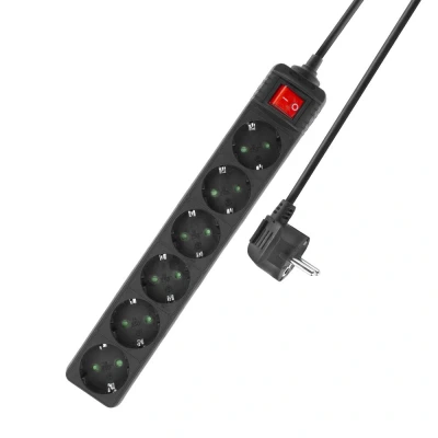 Afbeelding van ACT AC2465 power uitbreiding 3 m 6 AC uitgang(en) Binnen Zwart