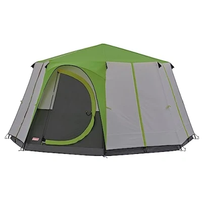 Afbeelding van Coleman Cortes Octagon tent 8 Personen grijs/oranje