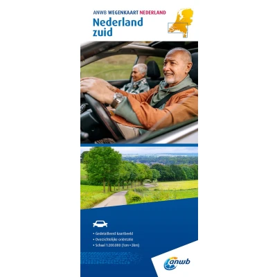 Afbeelding van ANWB Wegenkaart Nederland Zuid