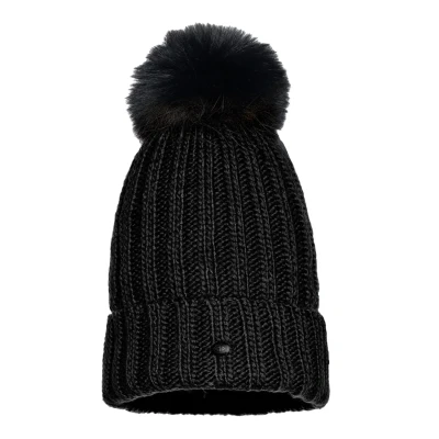 Afbeelding van Goldbergh Una Muts Dames Black Zwart Mutsen
