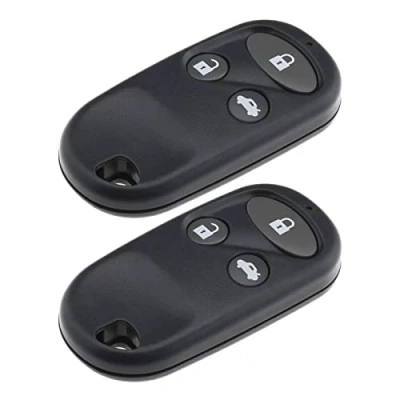 Afbeelding van EMSea 2 Stks Afstandsbediening Sleutel Shell Vervanging Compatibel met Honda Civic CRV Accord Jazz etc 3 Knoppen Sleutelhanger Case ABS Grijs