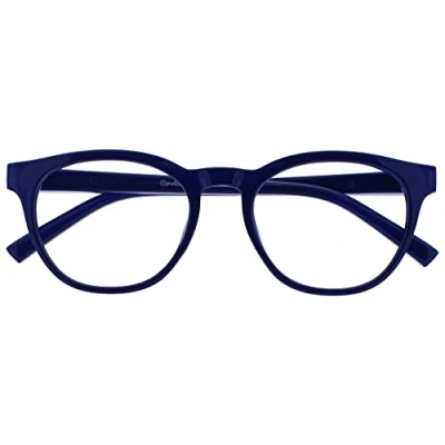 Afbeelding van Opulize Blu Retro Blauw Licht Blokkeert Bril Computer Gamen TV Ontspiegeld Vermoeide Ogen Mannen Vrouwen B5 3 +0,00