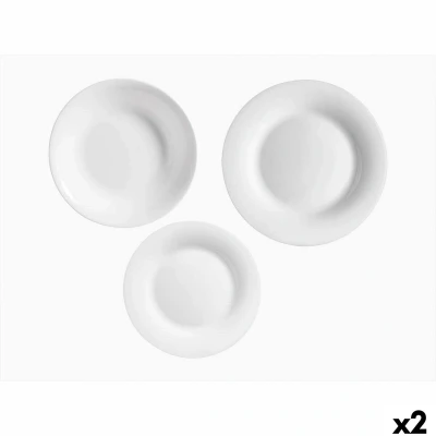 Afbeelding van Serviesset Vivalto F LP100 80 85 Wit Opaal glas (2 Stuks)