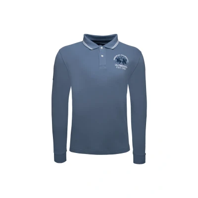 Afbeelding van La Martina Longsleeve, Heren, Maat: Large, Coronet blue xmpjs