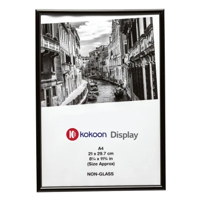 Afbeelding van TPAC A4MARBLK NG kunststof fotolijst Certiciate, DIN A4, 21 x 29,7 cm, zwart