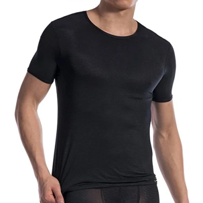 Afbeelding van Olaf Benz Heren onderhemd RED1201 T shirt, zwart (black 8000), M