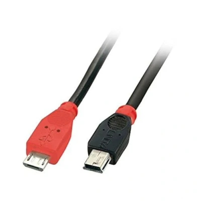 Afbeelding van Lindy USB Kabel Micro B / Mini OTG, 1m