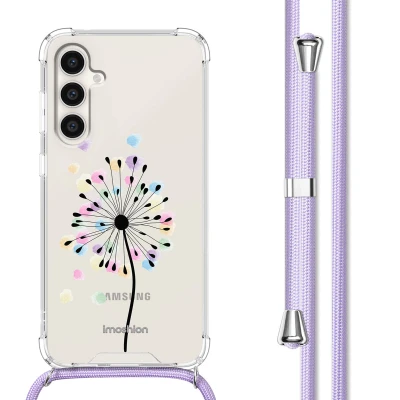 Afbeelding van Samsung Galaxy S23 FE Hoesje Kunststof iMoshion Softcase/Koordhoesje/Backcover Sandstone Dandelion Telefoonhoesje