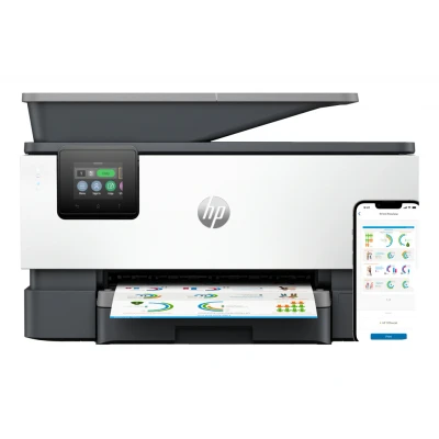 Afbeelding van HP OfficeJet Pro 9120b All in One printer, Kleur, Printer voor Thuis en thuiskantoor, Printen, kopië