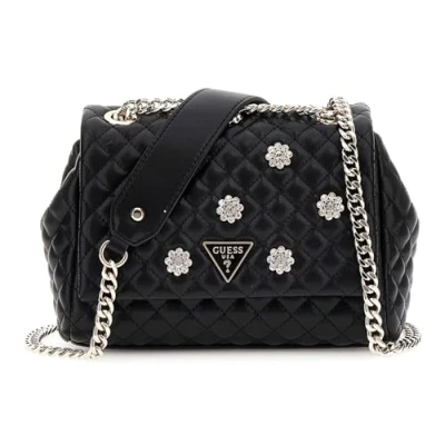 Afbeelding van GUESS Everlee Convertible Xbody Flap Bag Black