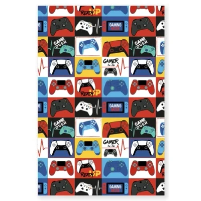 Afbeelding van Gamer For Life Fleece deken Gaming Controller Levels Design Bedsprei, superzachte 100% polyester 100 x 150 cm