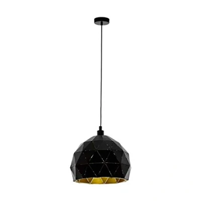 Afbeelding van EGLO Roccaforte Hanglamp   E27   Ø30 cm   Zwart/Goud