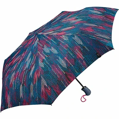 Afbeelding van ESPRIT Easymatic Zakparaplu met bloemenprint, Blurred Edges Ocean Depths, 93 cm