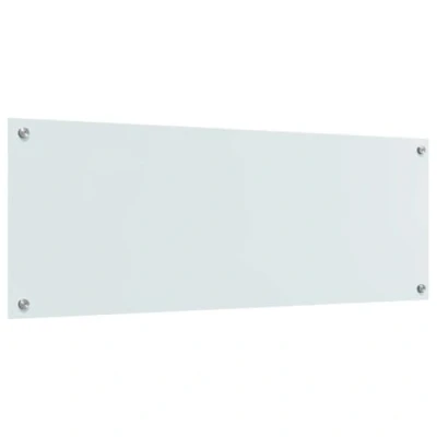 Afbeelding van vidaXL Keukenachterwand Wit Glas 110 x 40 cm Duurzaam