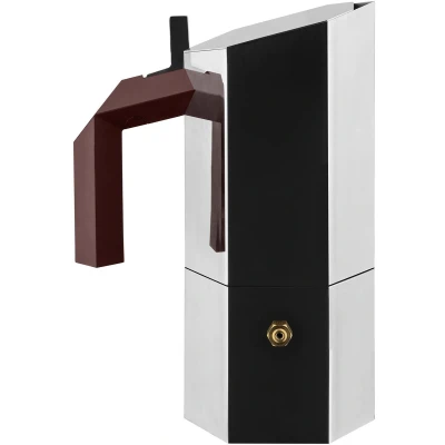 Afbeelding van Alessi Menhir espresso koffiemaker 15 cl Bruin