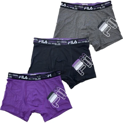 Afbeelding van FILA boxershort heren 3 stuks model maat L onderbroeken Cadeau