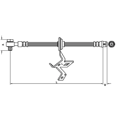Afbeelding van METZGER 4116208 Remslang 527mm Banjo M10x1 MERCEDES BENZ: ML Klasse (W163) 320 3.2, 230 2.3, 430 4.3, 270 CDI 2.7