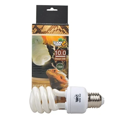 Afbeelding van LUCKY HERP Reptiel Compacte Fluorescente UVA UVB 10.0 Bol, 13W, 26W Beschikbaar (13 Watt)