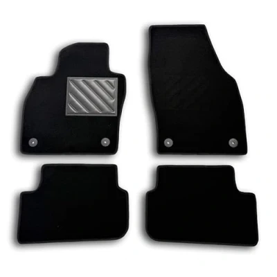 Afbeelding van Vloermatten voor Seat Arona vanaf 2017, precies passend, antislip, hakbeschermer van versterkt rubber, bevestigingsknoppen